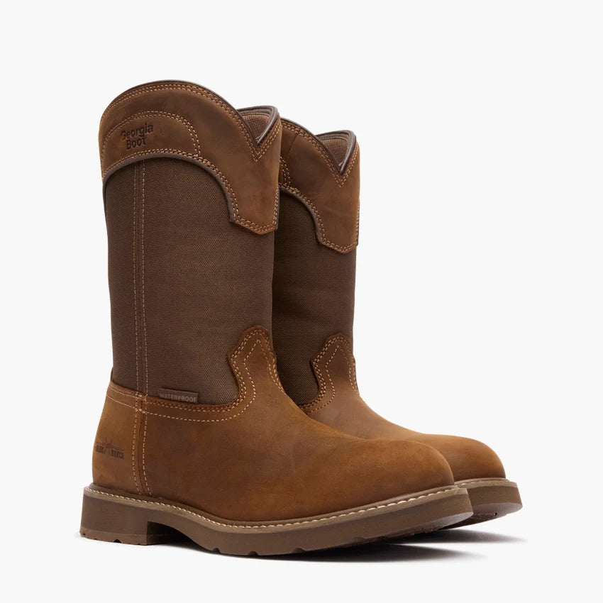 Georgia Boots | Men's 11" Core 37 Farm & Ranch Round Toe Waterproof Boots
