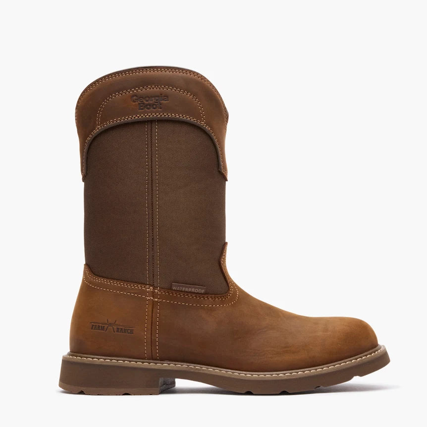 Georgia Boots | Men's 11" Core 37 Farm & Ranch Round Toe Waterproof Boots