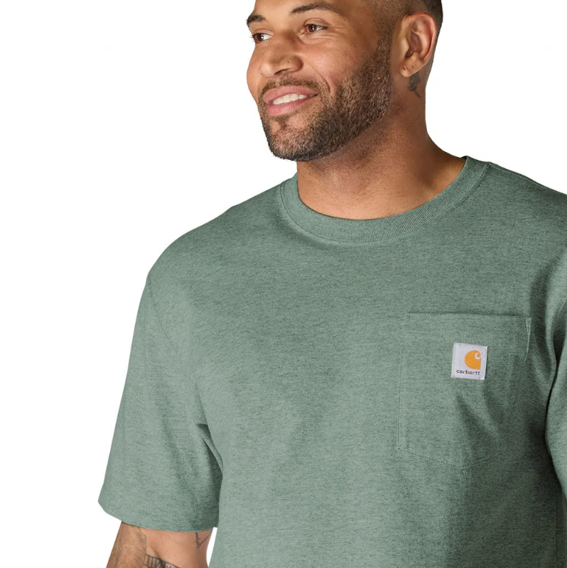 Carhartt K87 Loose Fit T-Shirt in Green Slate Heather