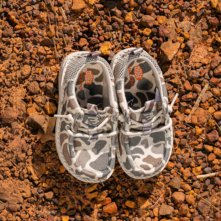Toddler HEYDUDE X BURLEBO Wally Funk Deer Camo