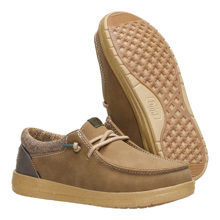 Hey Dude Youth Paul Classic in Nut (Sizes 11-7)
