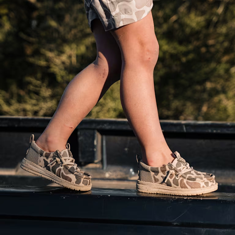 Toddler HEYDUDE X BURLEBO Wally Funk Deer Camo