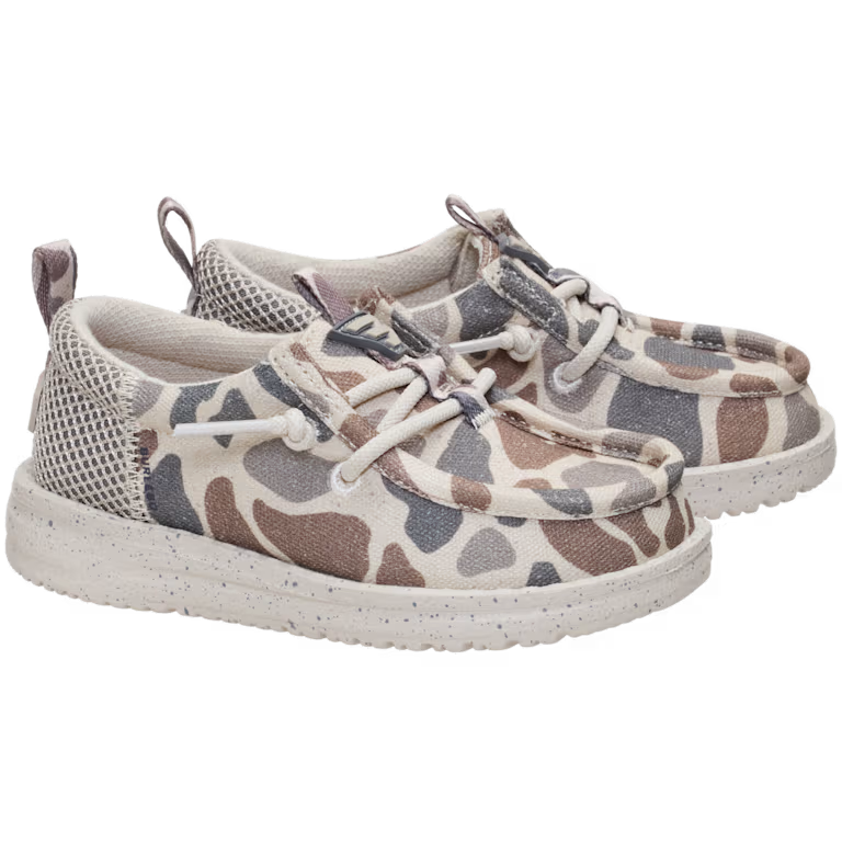 Toddler HEYDUDE X BURLEBO Wally Funk Deer Camo