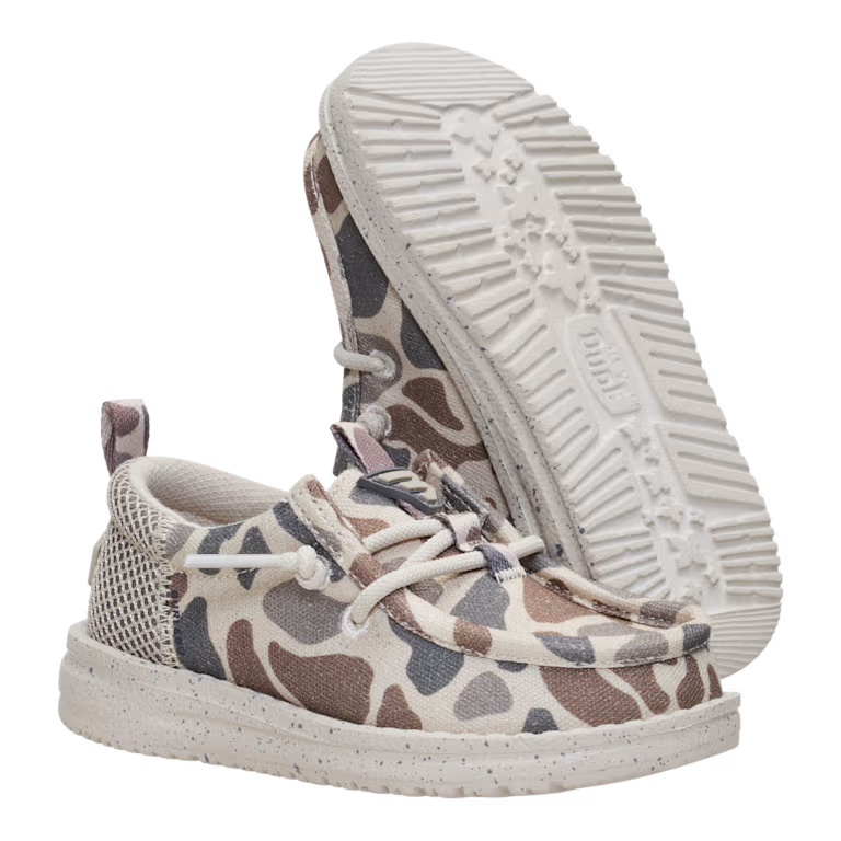 Toddler HEYDUDE X BURLEBO Wally Funk Deer Camo