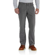 PANTALÓN DE TRABAJO DE LONA CARHARTT RUGGED FLEX Y AJUSTE RELAJADO PARA HOMBRE EN GRAVA
