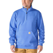 Carhartt Men's Midweight Quarter-Zip Sweatshirt in Blue