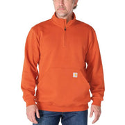 Carhartt Men's Midweight Quarter-Zip Sweatshirt in Red