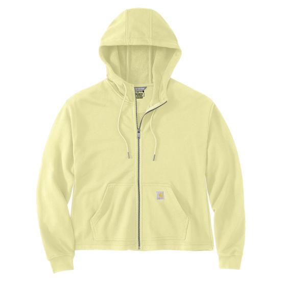 Carhartt Women's TENCEL™ Fiber Series Loose Fit Full-Zip Sweatshirt in Yellow