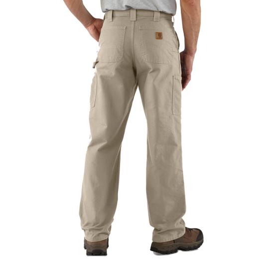 MEN'S CARHARTT LOOSE FIT CANVAS UTILITY WORK PANT IN DARK KHAKI