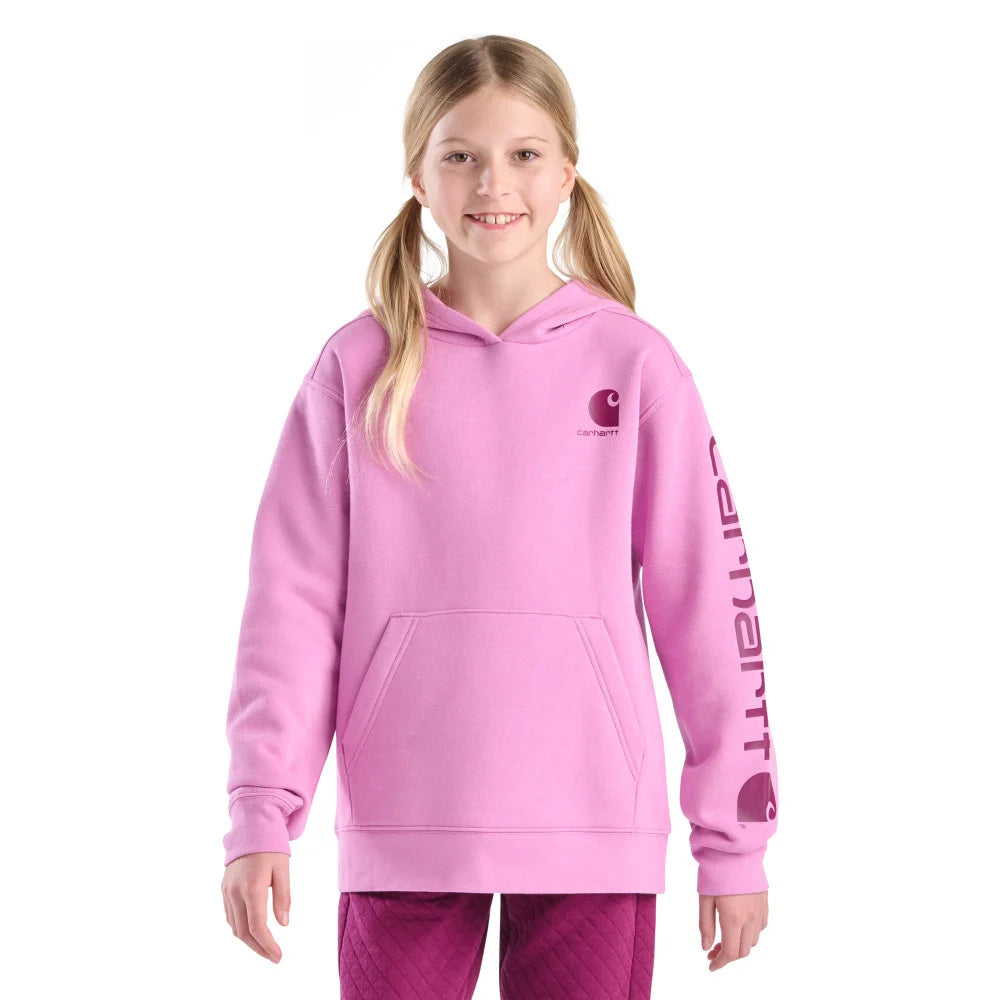 Carhartt Kid's Graphic Sweatshirt in Dusty Pink