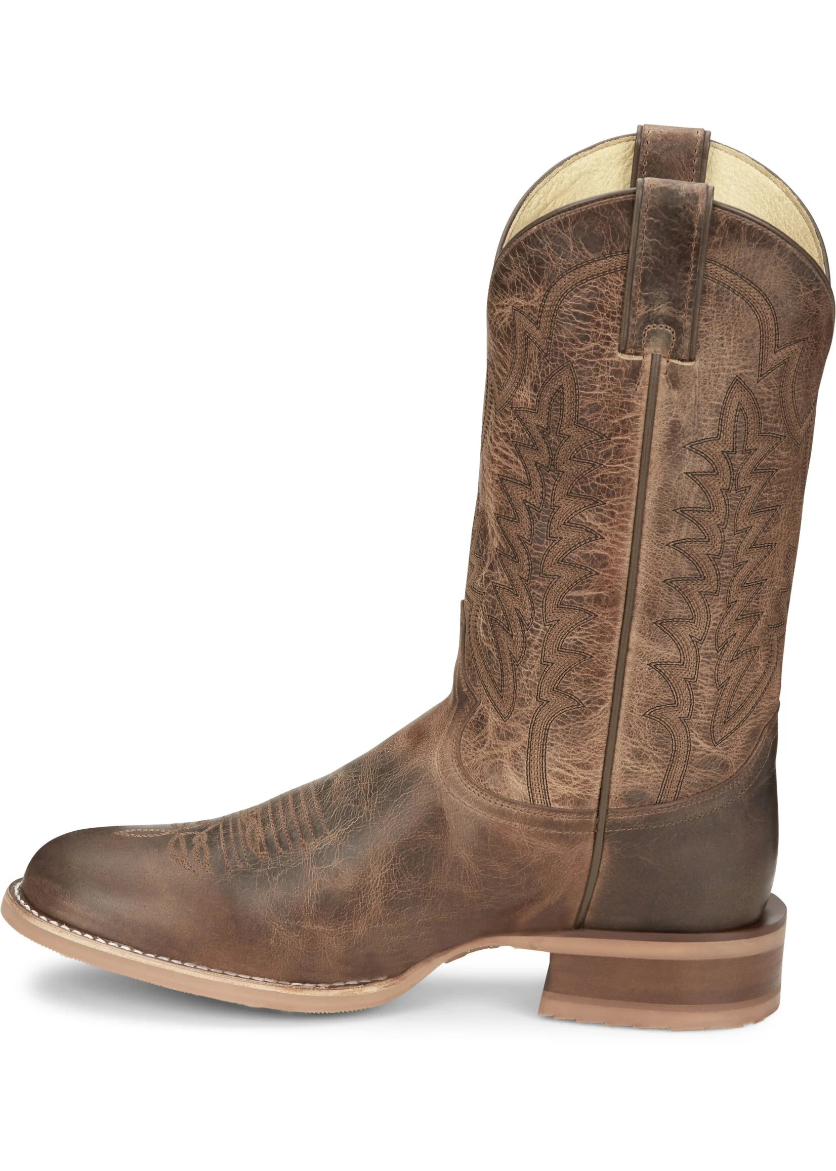 Men's Justin Clanton Khaki 12" Wide Round Toe