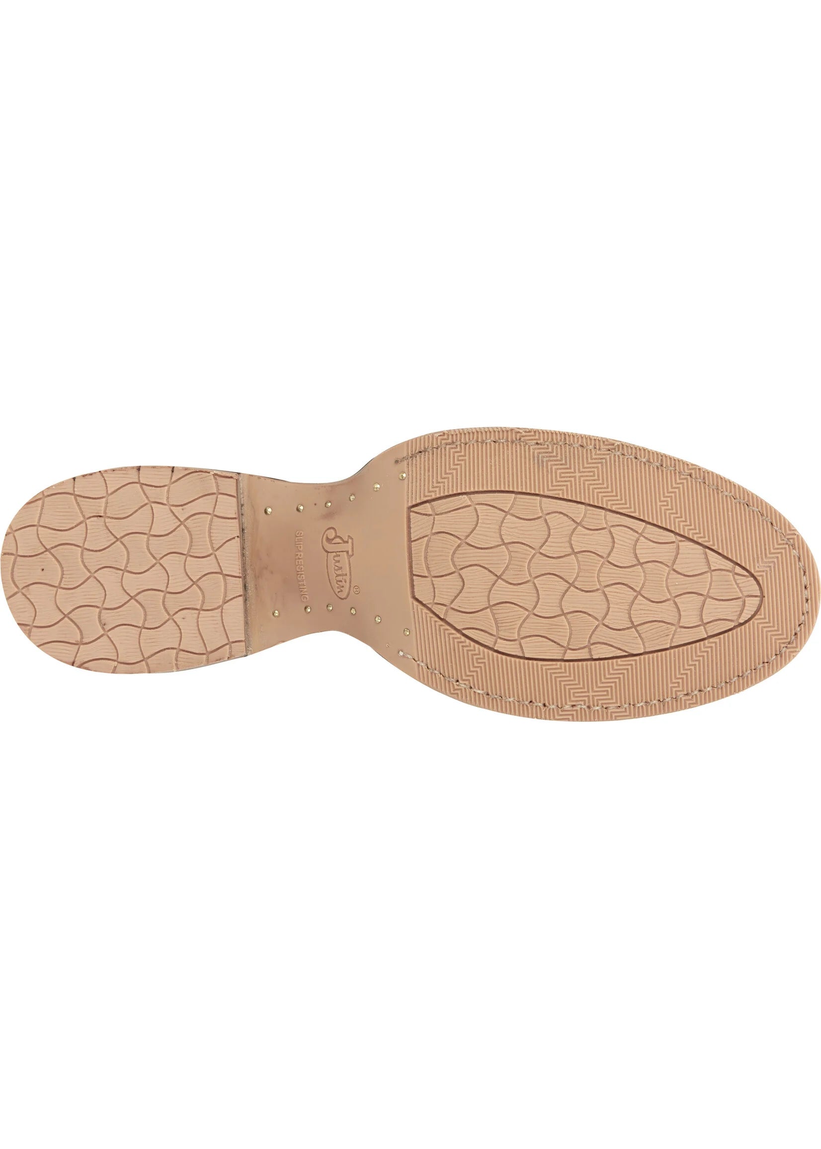 Men's Justin Clanton Khaki 12" Wide Round Toe