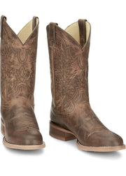 Men's Justin Clanton Khaki 12" Wide Round Toe