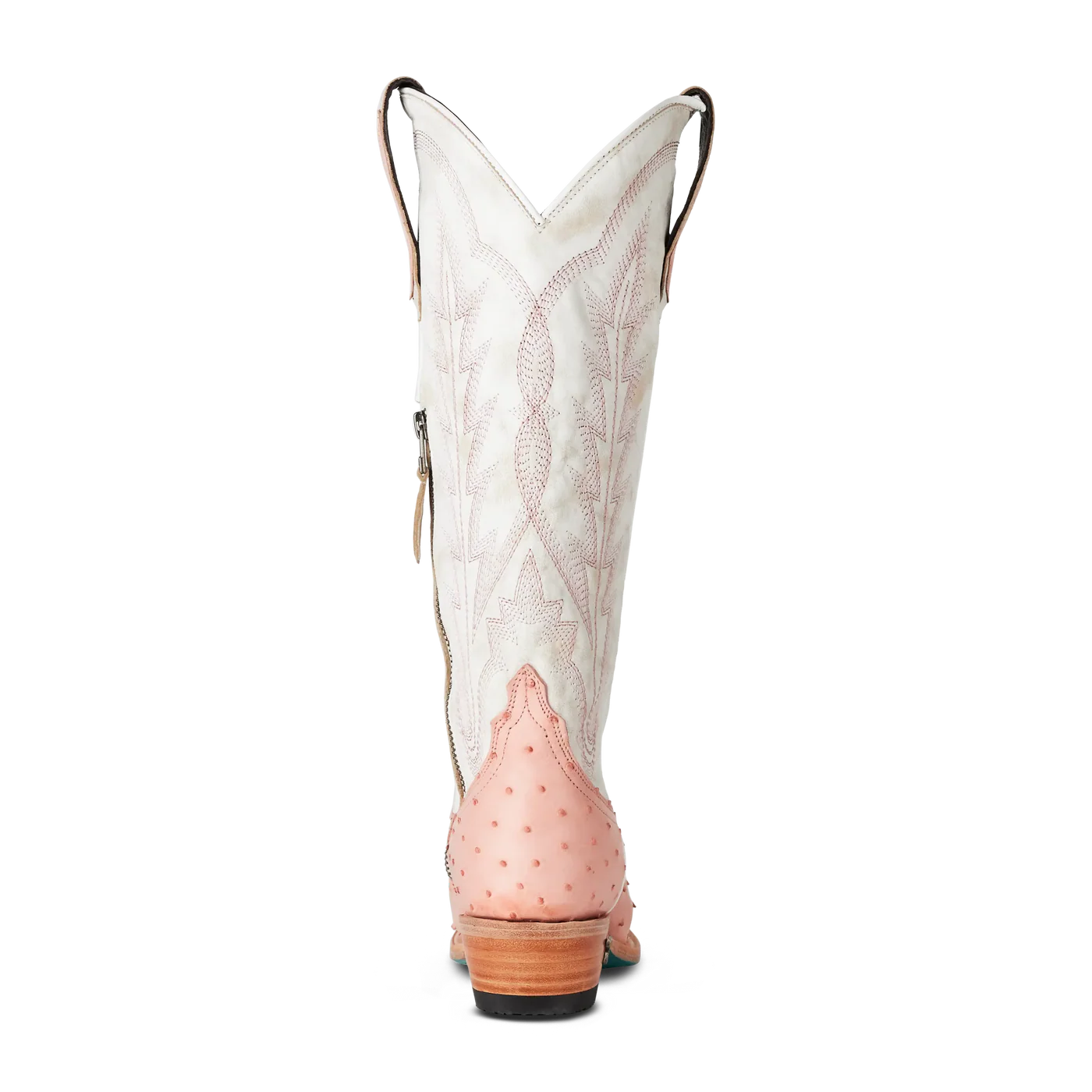 Women's Lane Skylight Boot in Blush Ostrich