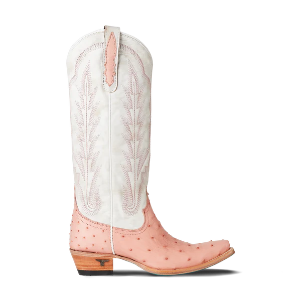 Women's Lane Skylight Boot in Blush Ostrich