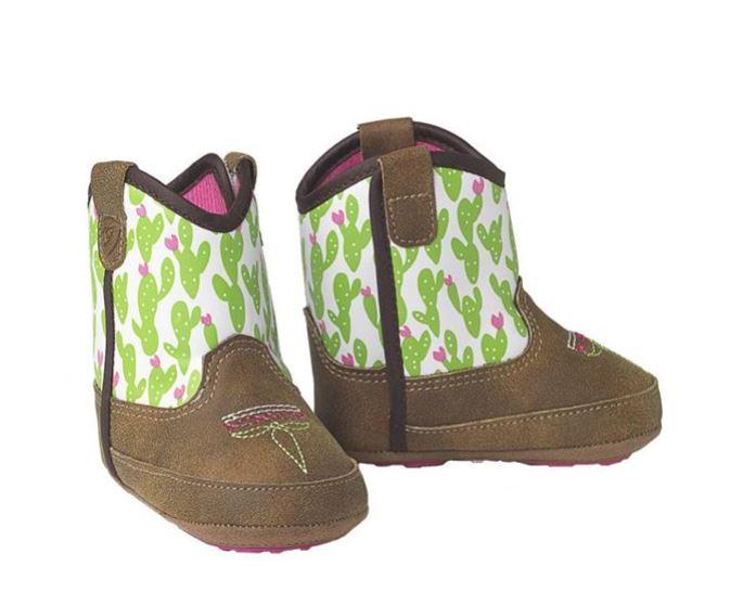 ARIAT INFANT LIL' STOMPER CACTUS WESTERN BOOTS