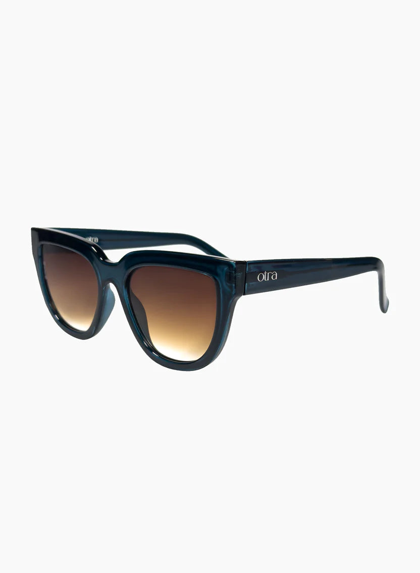 Mara Transparent Navy Brown Fade Sunglasses