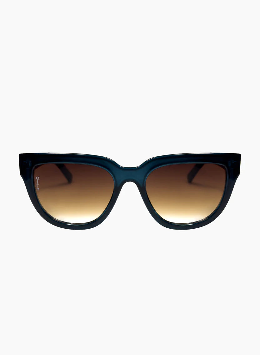 Mara Transparent Navy Brown Fade Sunglasses
