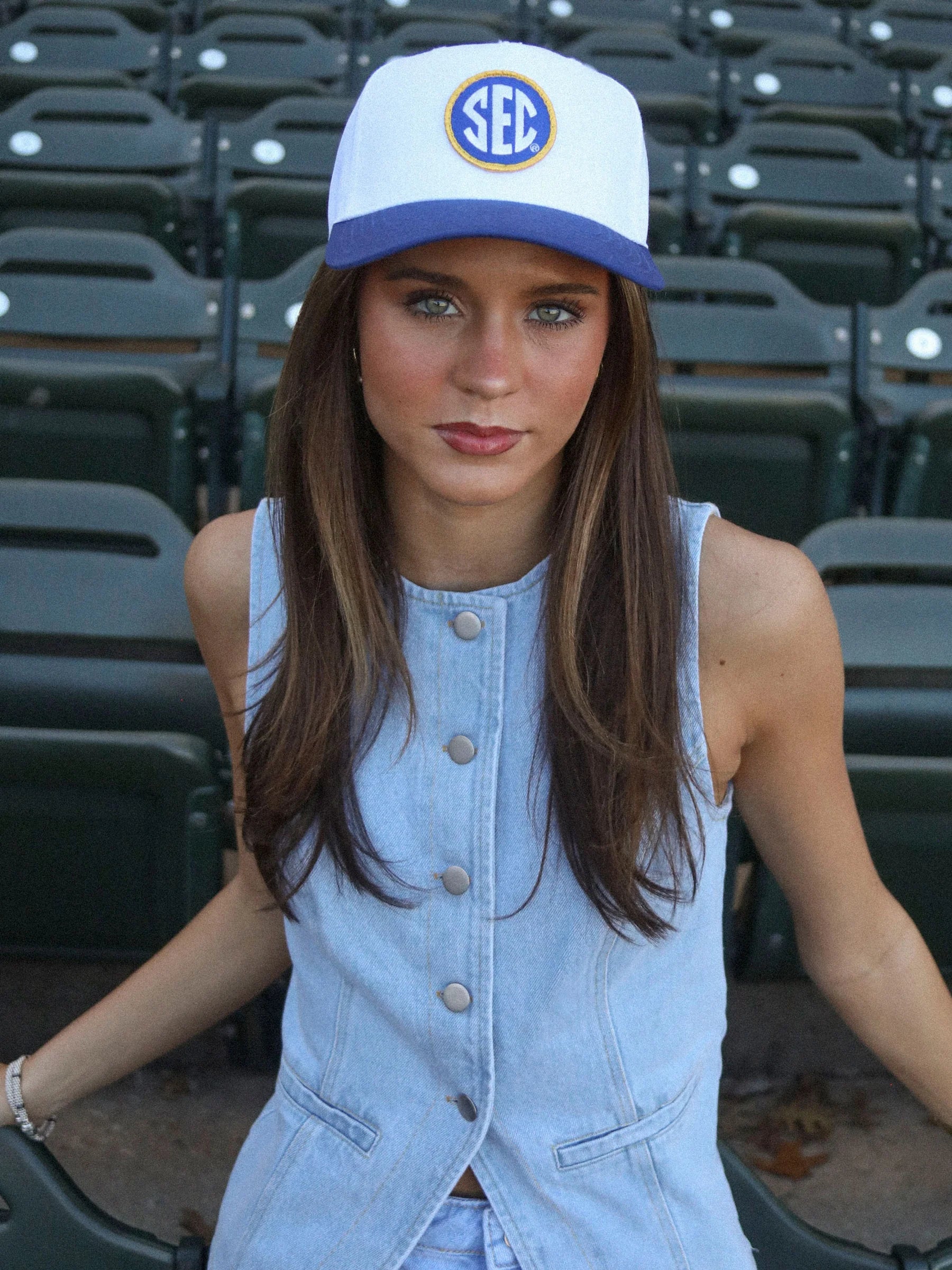 Sec 2 Tone Blue/Cream Hat