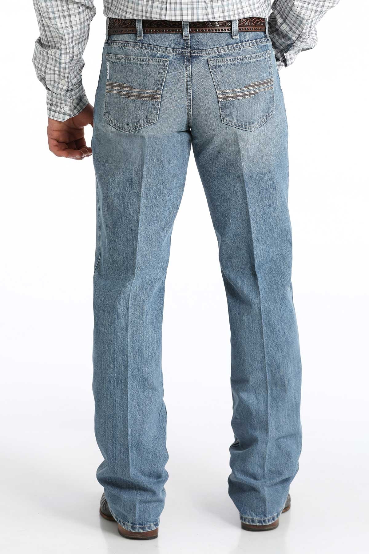 Men's Cinch Relaxed Fit White Label Jeans - Medium Stone