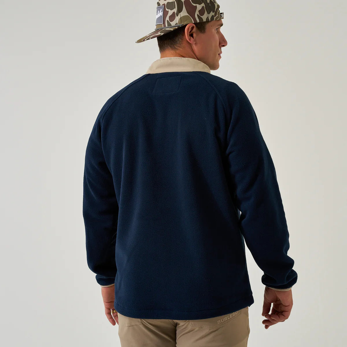 Burlebo Micro Fleece Quarter Zip - Dark Blue