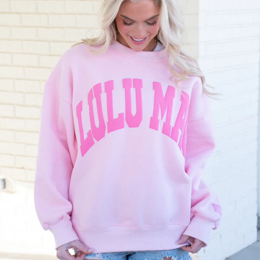 Lulu Mac Light Pink Puff Sweatshirt