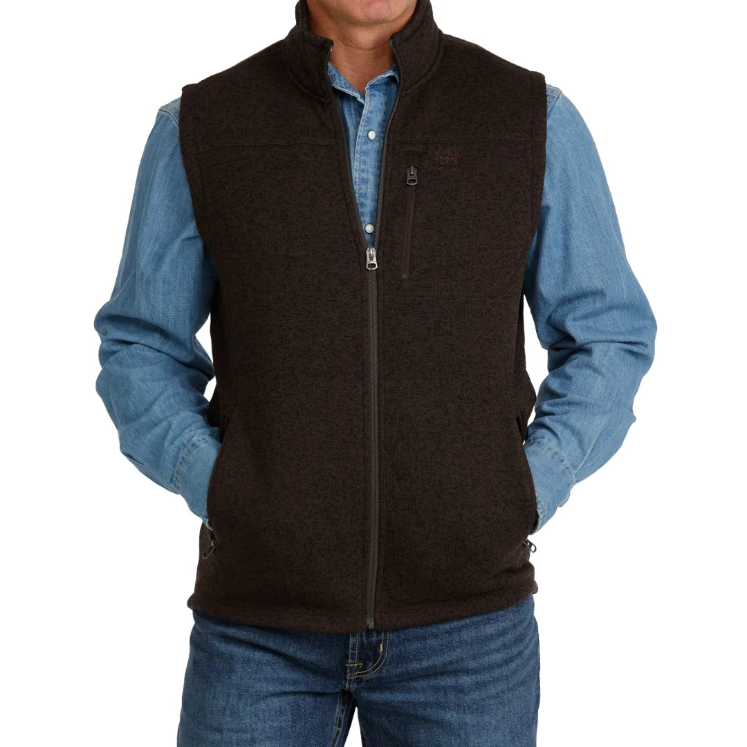 Cinch | Men Sweater Vest in Brown