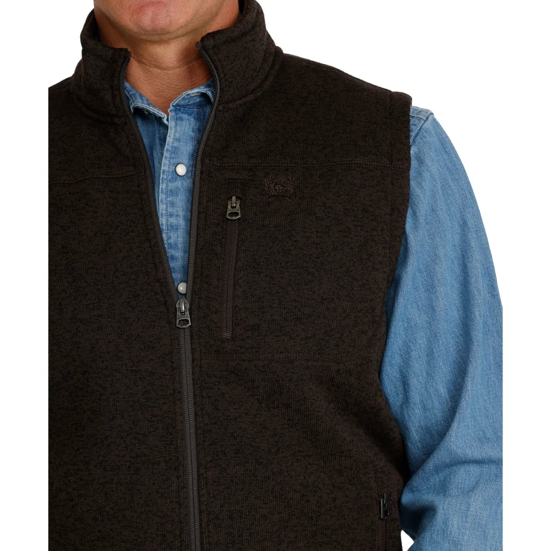 Cinch | Men Sweater Vest in Brown