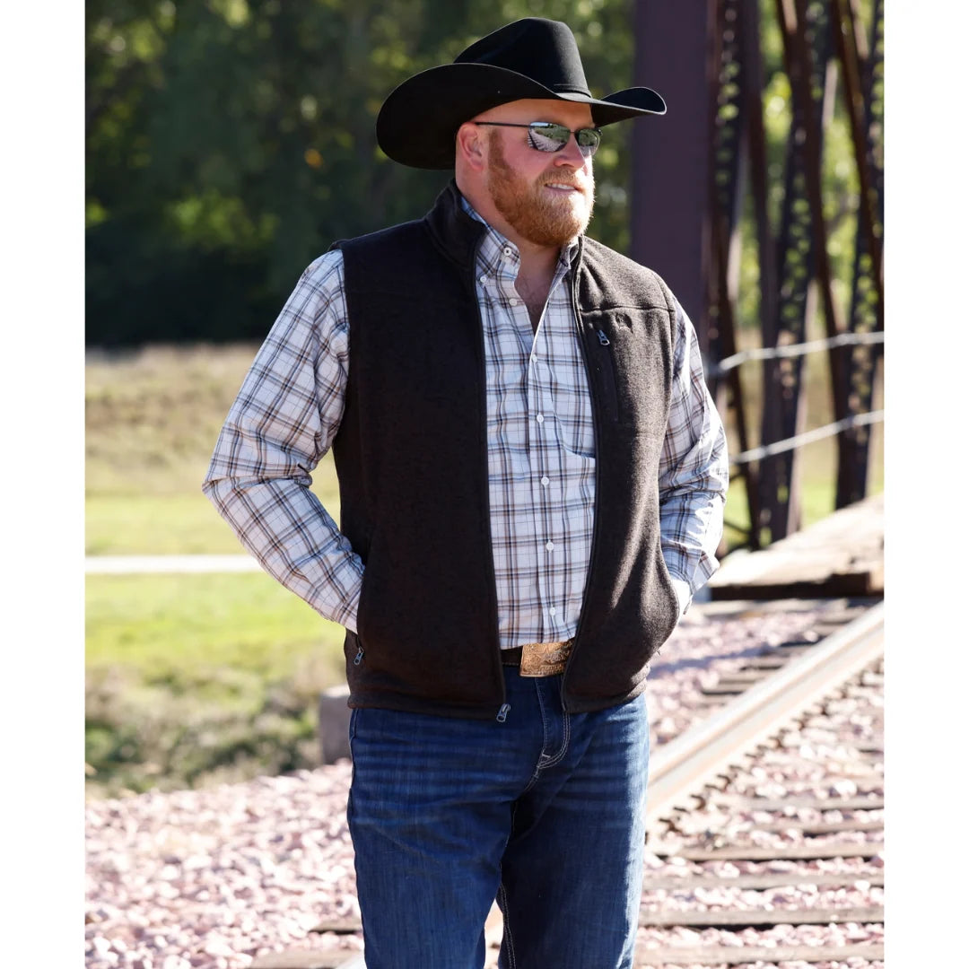 Cinch | Men Sweater Vest in Brown