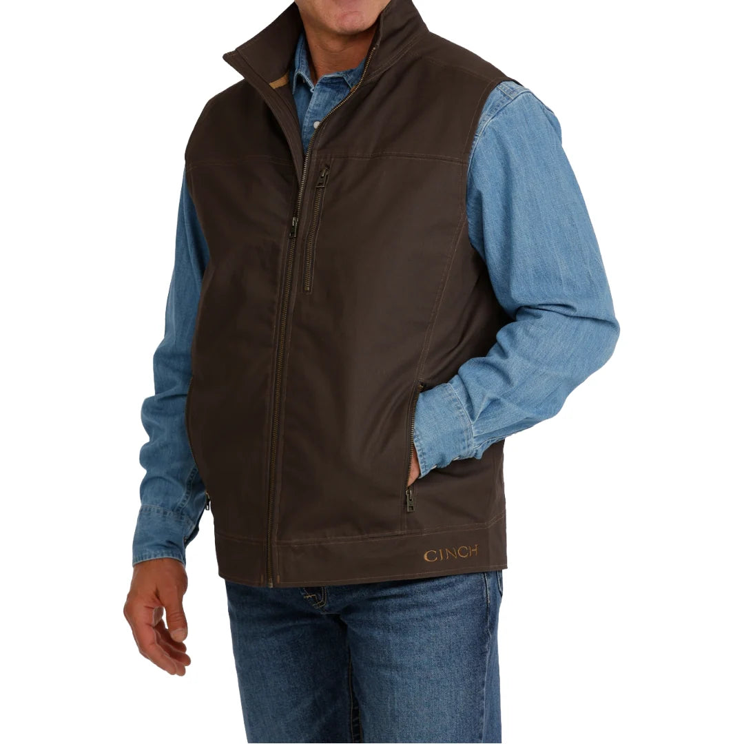 Cinch | Men's Concealed Carry Canvas Vest in Brown