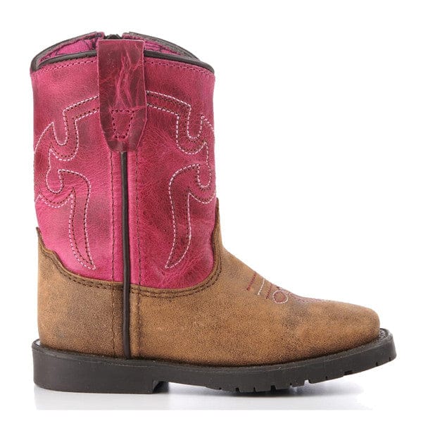 Toddler Smoky Mountain Vintage Brown and Pink Boot