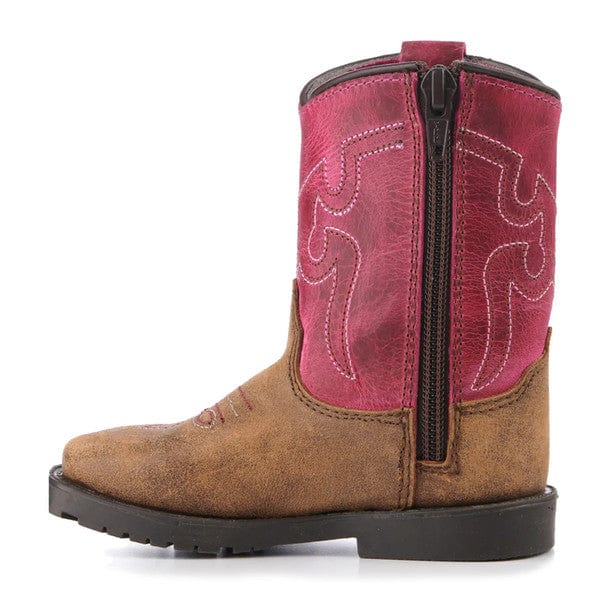 Toddler Smoky Mountain Vintage Brown and Pink Boot