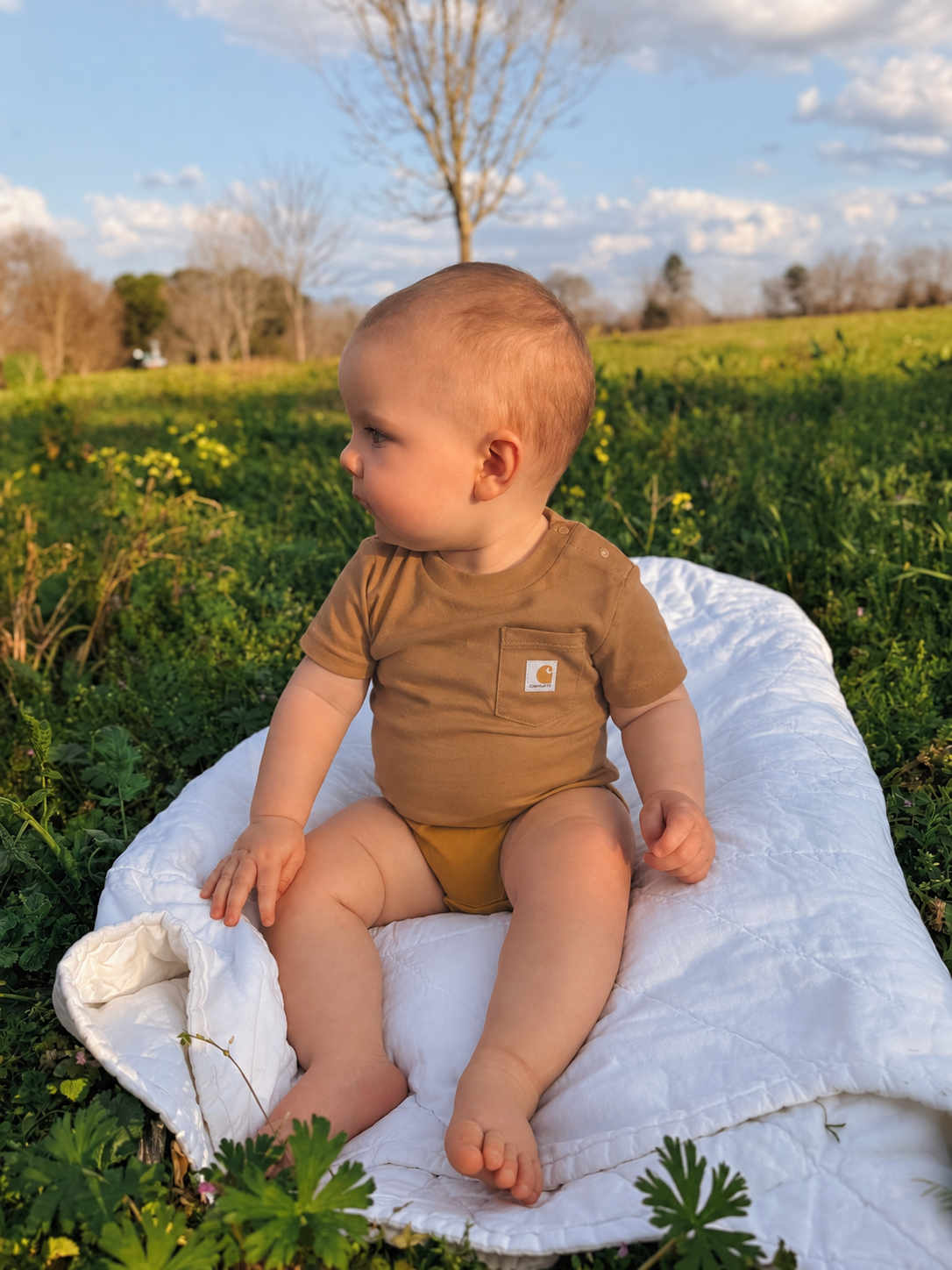 Carhartt Infant Bodysuit in Brown
