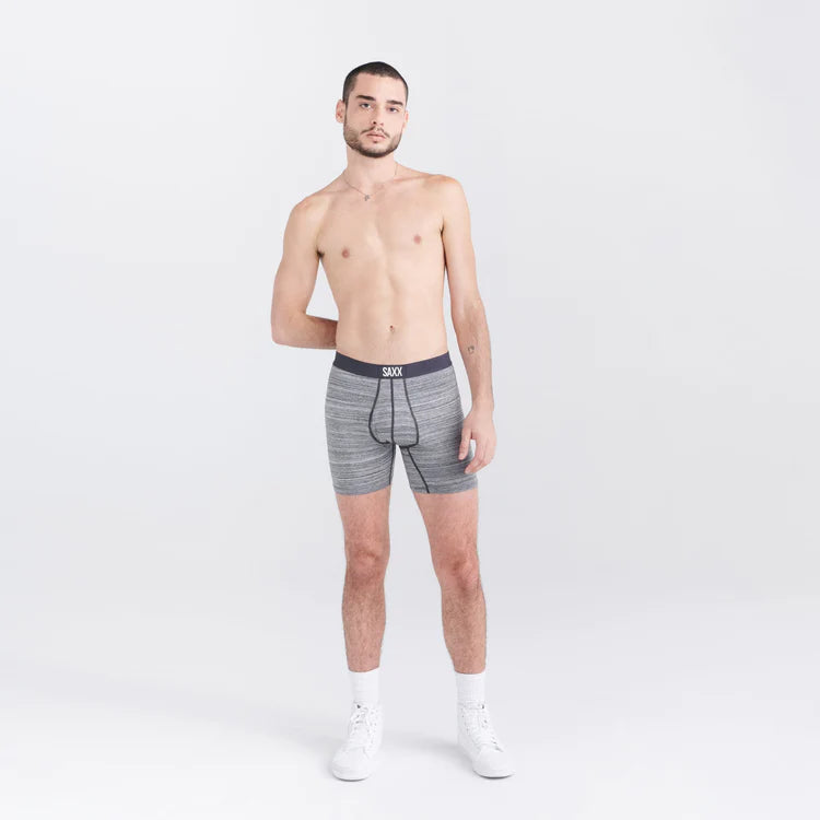SAXX ULTRA SUPER SOFT Boxer Brief / Spacedye Heather- Grey