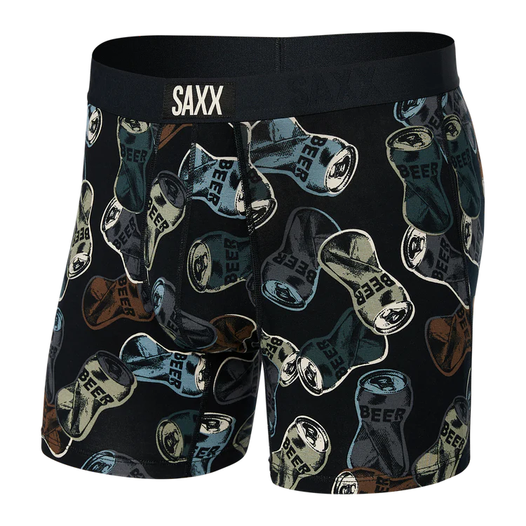 Calzoncillo bóxer SAXX VIBE SUPER SOFT / Friday Night Camo - Negro
