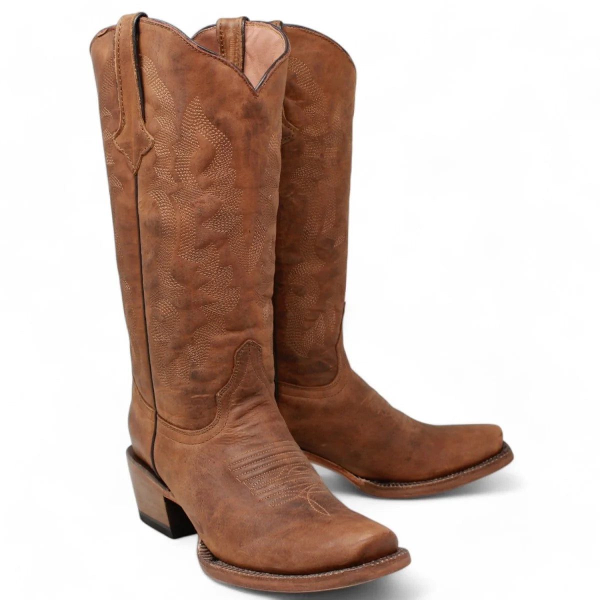 Tanner Mark Women's Ember Cognac Cutter Toe Calf Boots