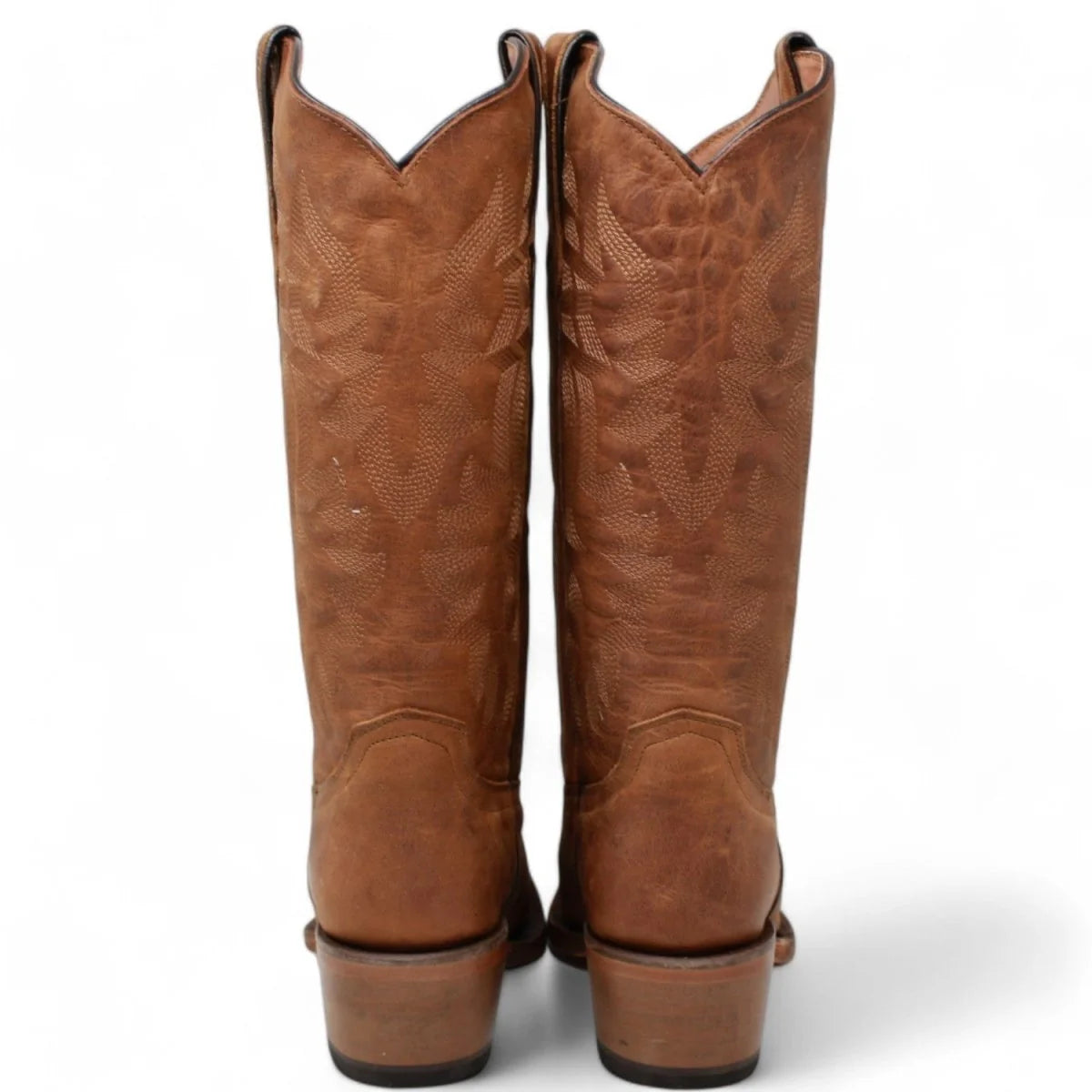 Tanner Mark Women's Ember Cognac Cutter Toe Calf Boots
