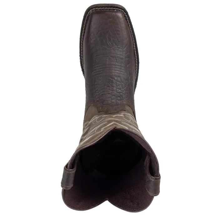 Bota de trabajo con punta de acero Justin Amarillo para hombre