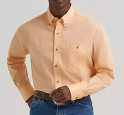 Wrangler GeorgeStrait™ Men's L/S Solid Peach Button Shirt
