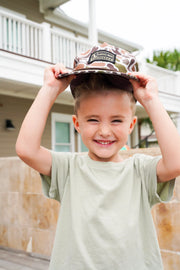Local Boy Youth Woven Label Rope Hat in Localflage Vintage