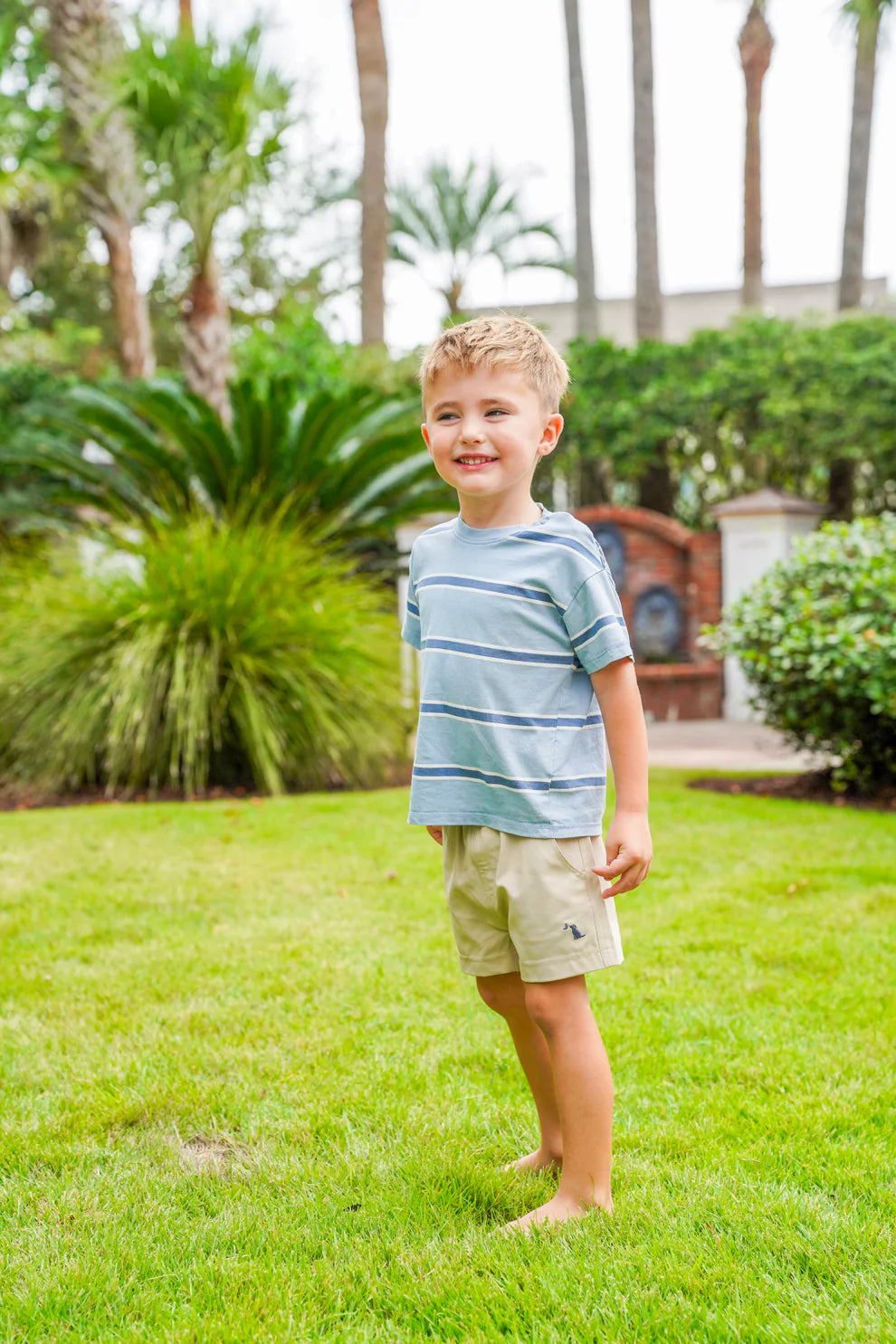 Toddler Local Boy Volley Short in Khaki