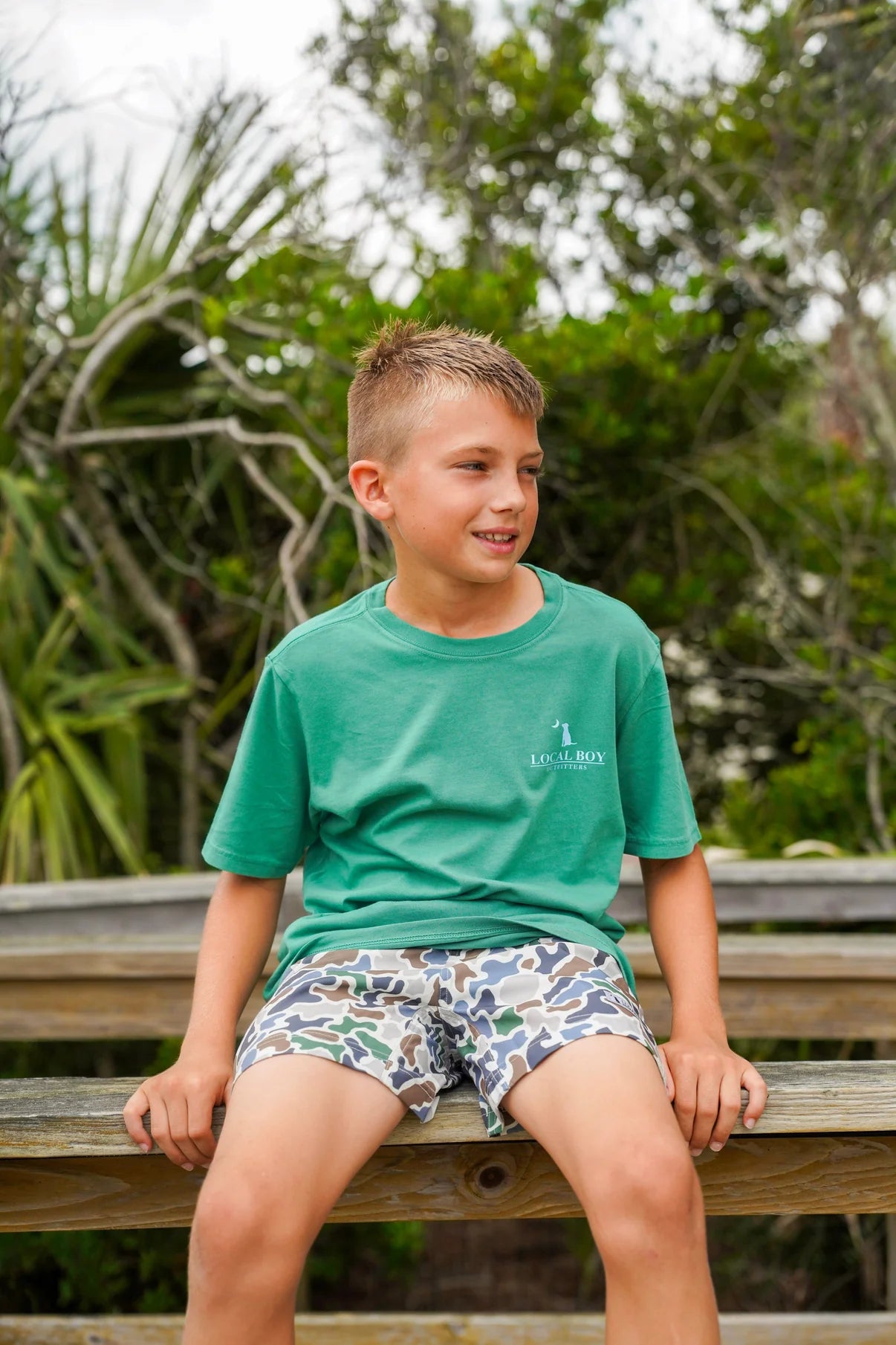 Youth Local Boy Outfitters Volley Short in Localflage