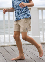 Youth Local Boy Outfitters Volley Shorts in Khaki