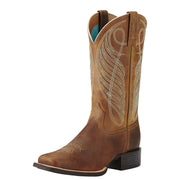 Women's Ariat Round Up Wide Square Toe Western Boot