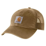 Carhartt Canvas Mesh-Back Cap In Dark Khaki