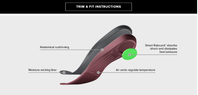 Plantilla Ariat Pro Performance para hombre con puntera cuadrada ancha