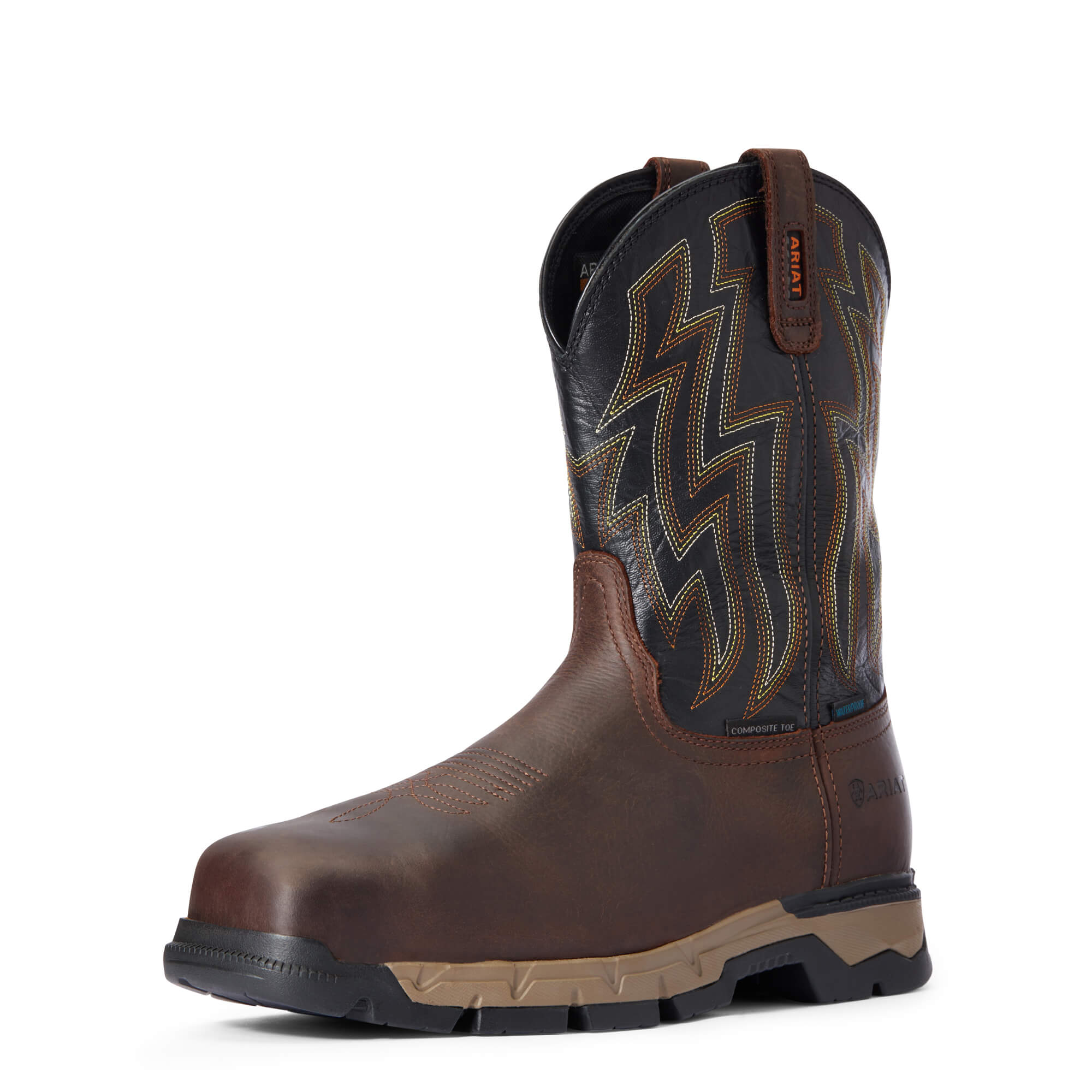 MEN'S ARIAT REBAR FLEX WATERPROOF COMPOSITE TOE WORK BOOT