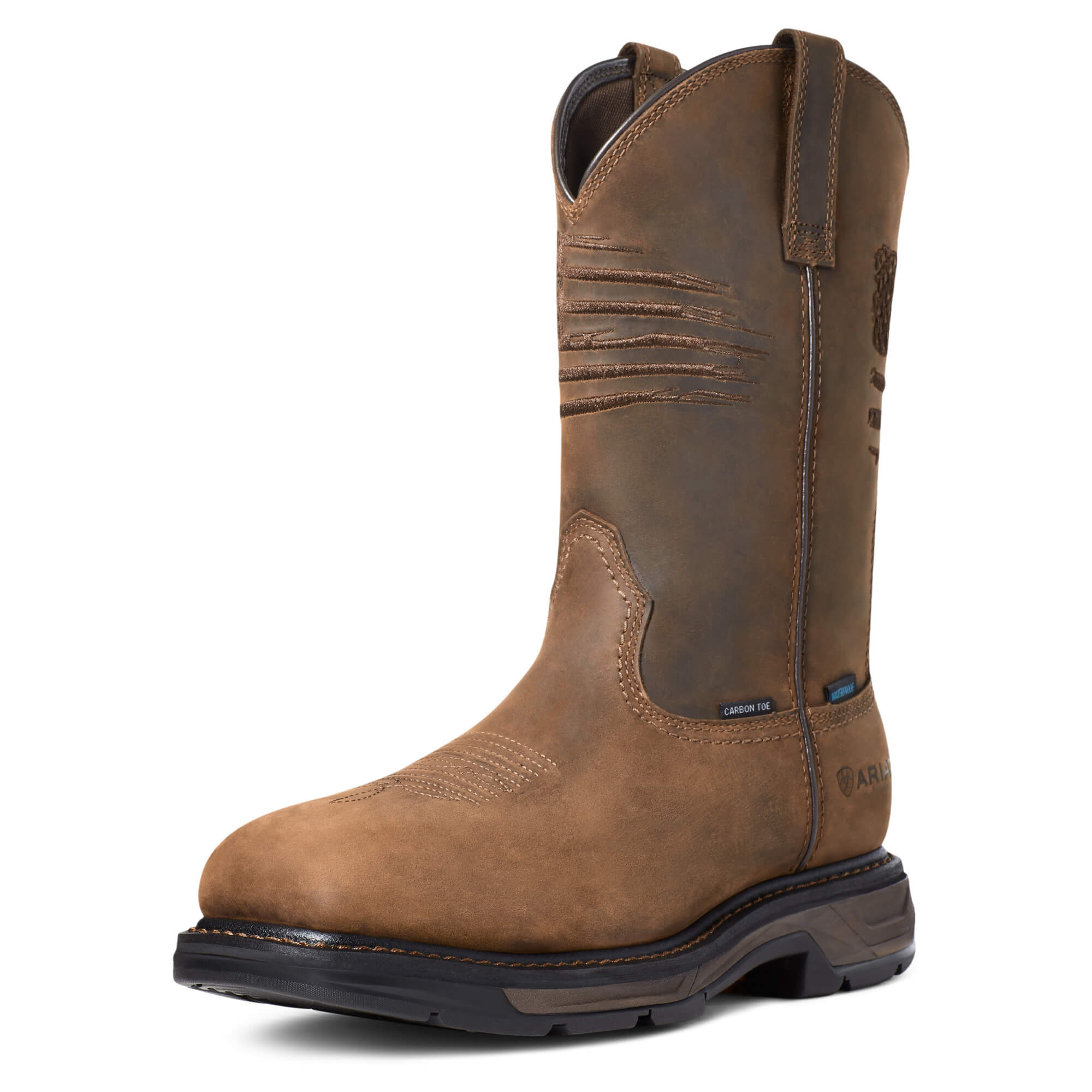 Bota de trabajo impermeable con punta de carbono Ariat WorkHog XT Patriot para hombre