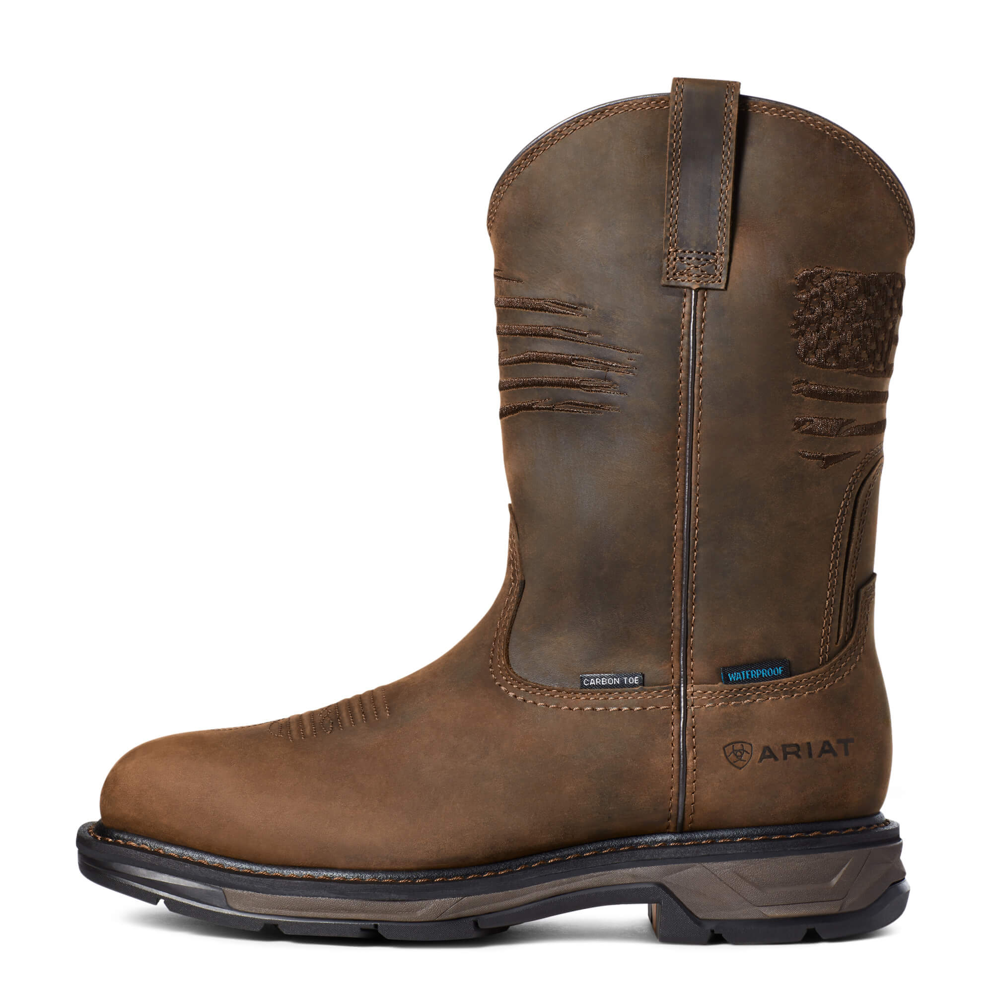 Bota de trabajo impermeable con punta de carbono Ariat WorkHog XT Patriot para hombre