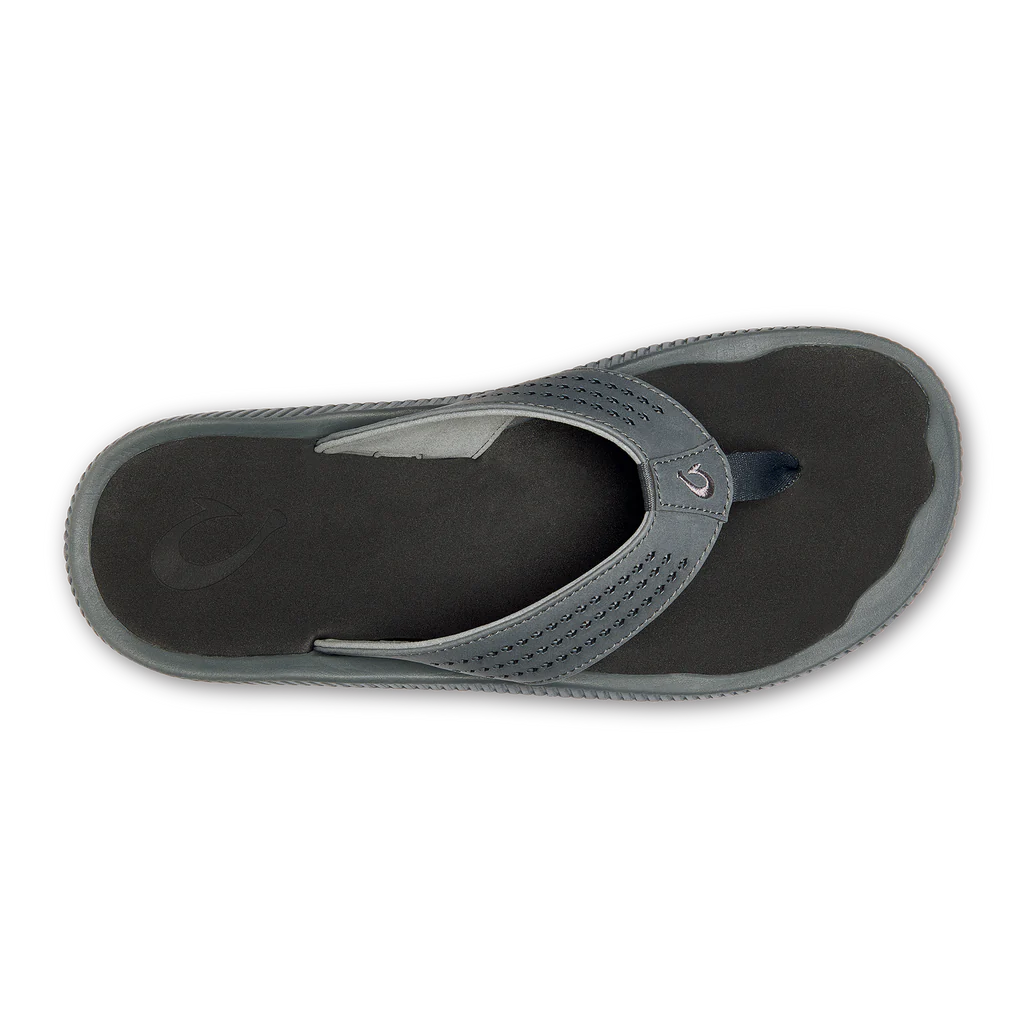 Sandalia Olukai Ulele Dark Shadow/Negro para hombre